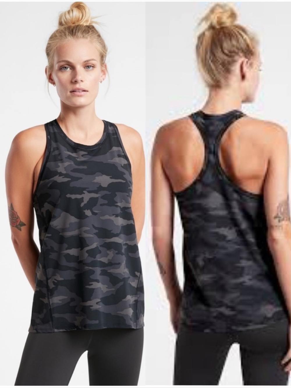 ATHLETA Ultimate Camo Racerback Train Tank